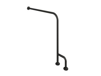 HD-304/S FLOOR TO WALL CANE LEG BLACK