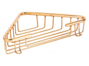 HD-101/A 18*18 SHAMPOO HOLDER (CORNER) GOLD
