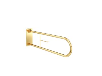 HD-301/A HINGED GRAB BAR WITH PAPER HOLDER GOLD